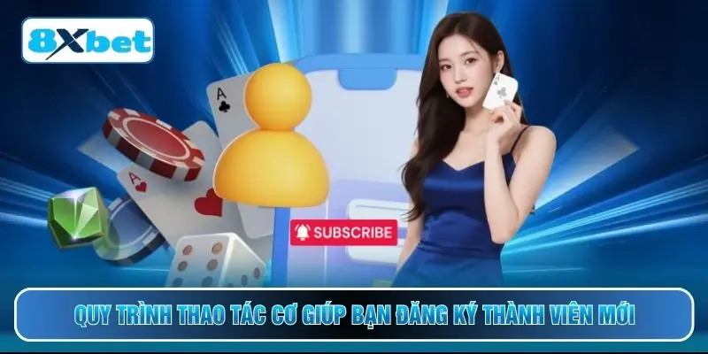 Quy trình thao tác cơ giúp bạn đăng ký thành viên mới